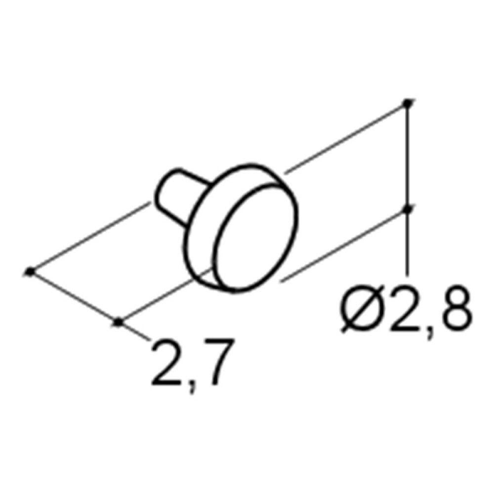 HÅNDTAK SCANBAD DOT MESSING Ø28MM