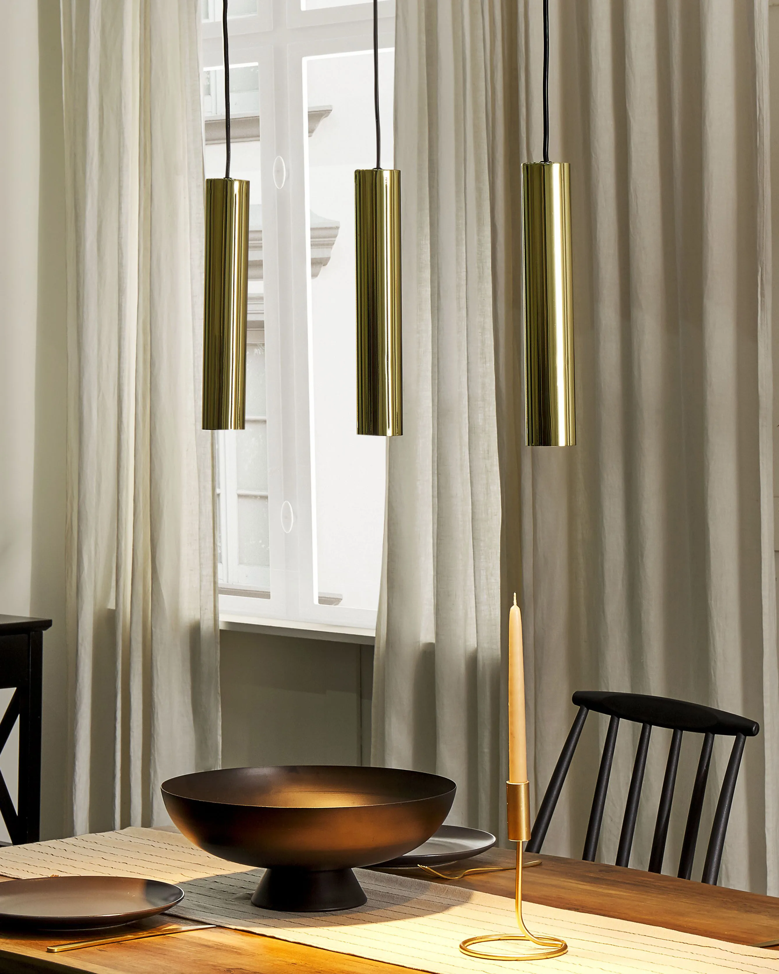 Hanglamp BROSNA Metaal Messing