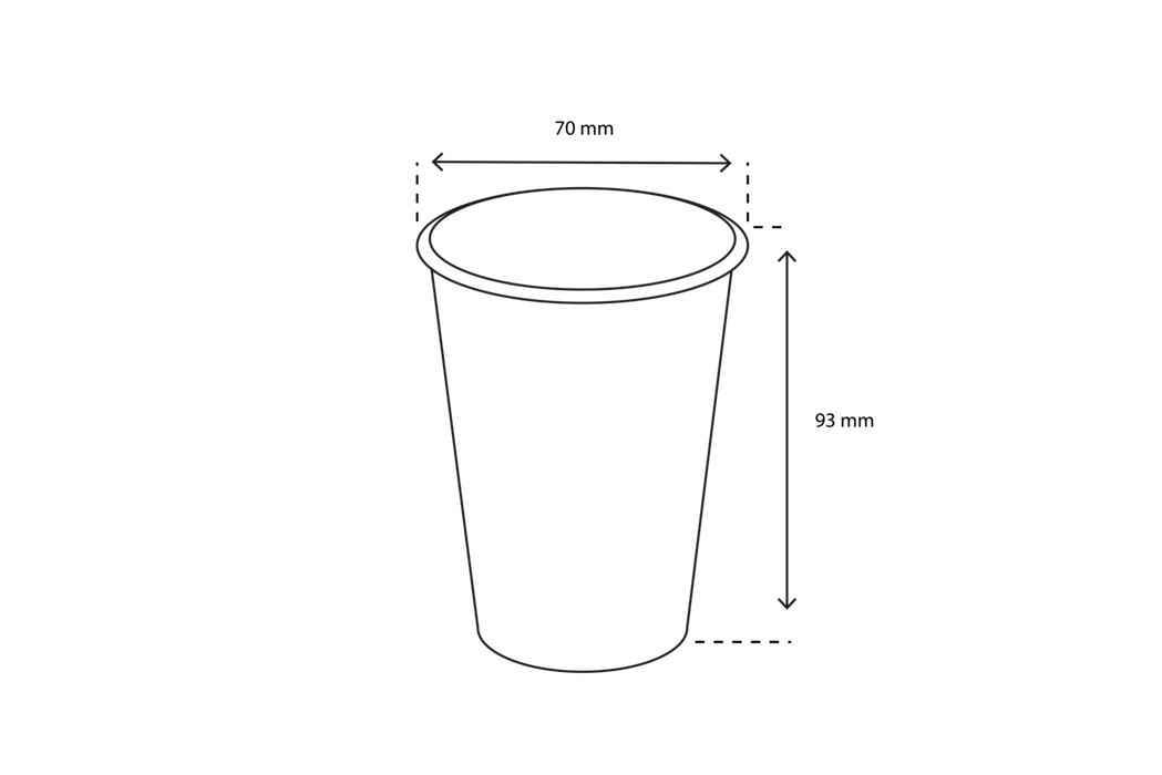 Koffiebekers 180cc 7.5oz Ø70mm Kraft