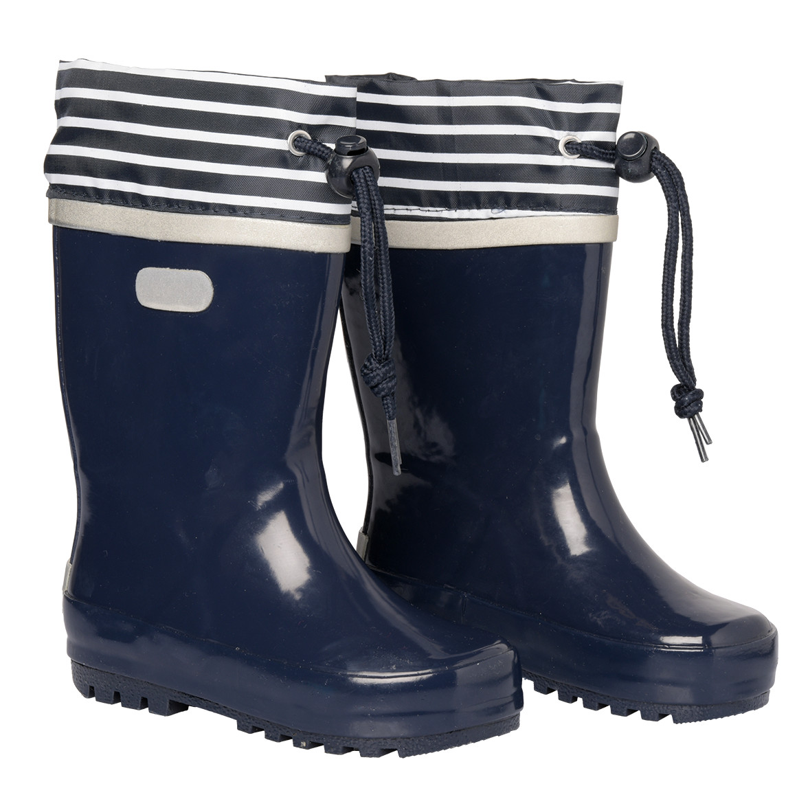 Topomini Baby Gummistiefel mit Tunnelzug dunkelblau