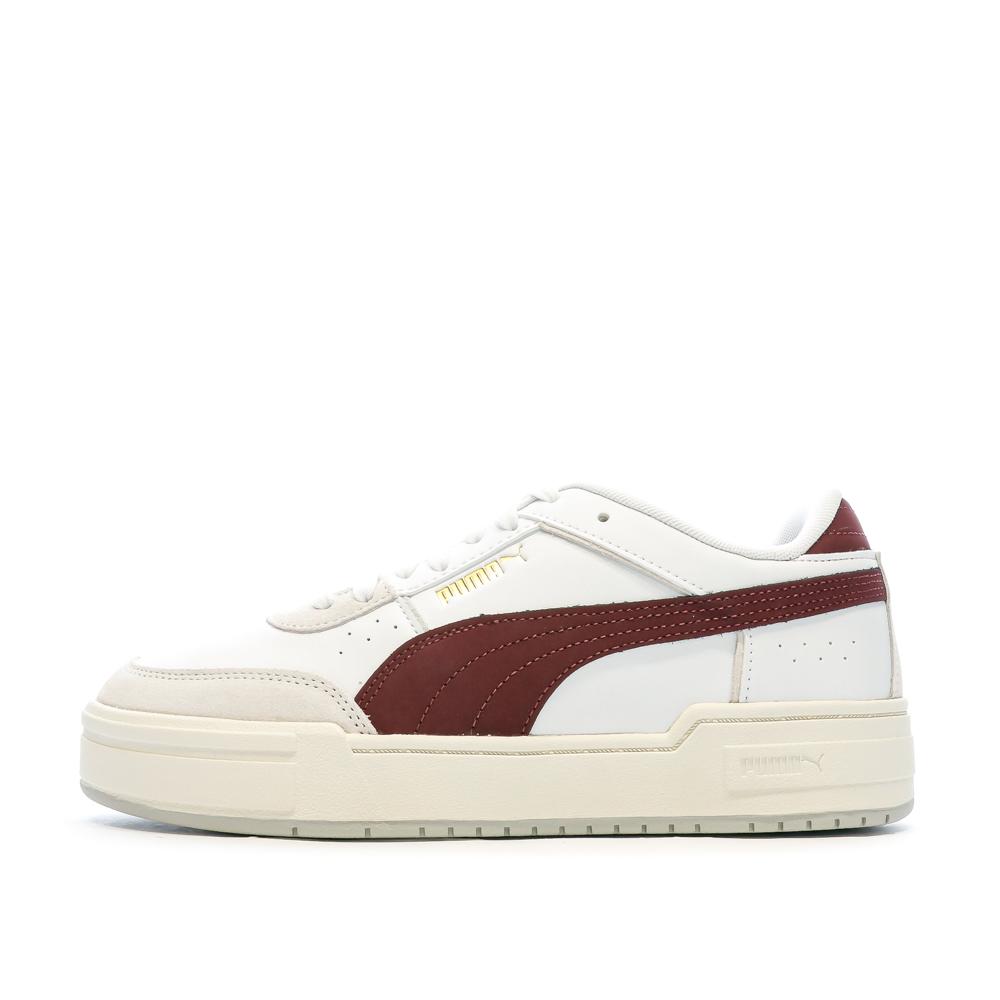 Puma Baskets Blanches/Bordeaux Homme Puma Pro Sport Mix