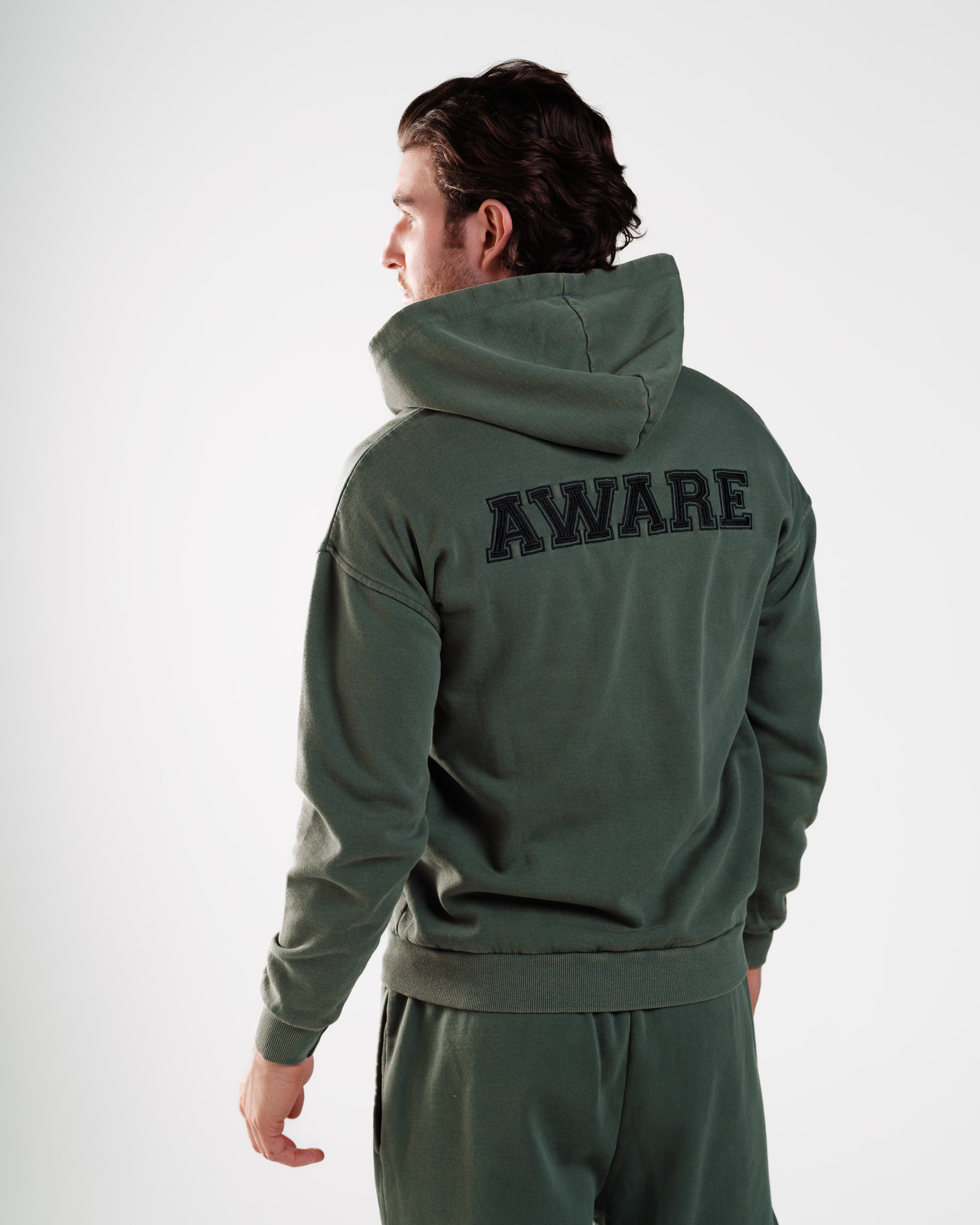 AWARE Hoodie Washed Green