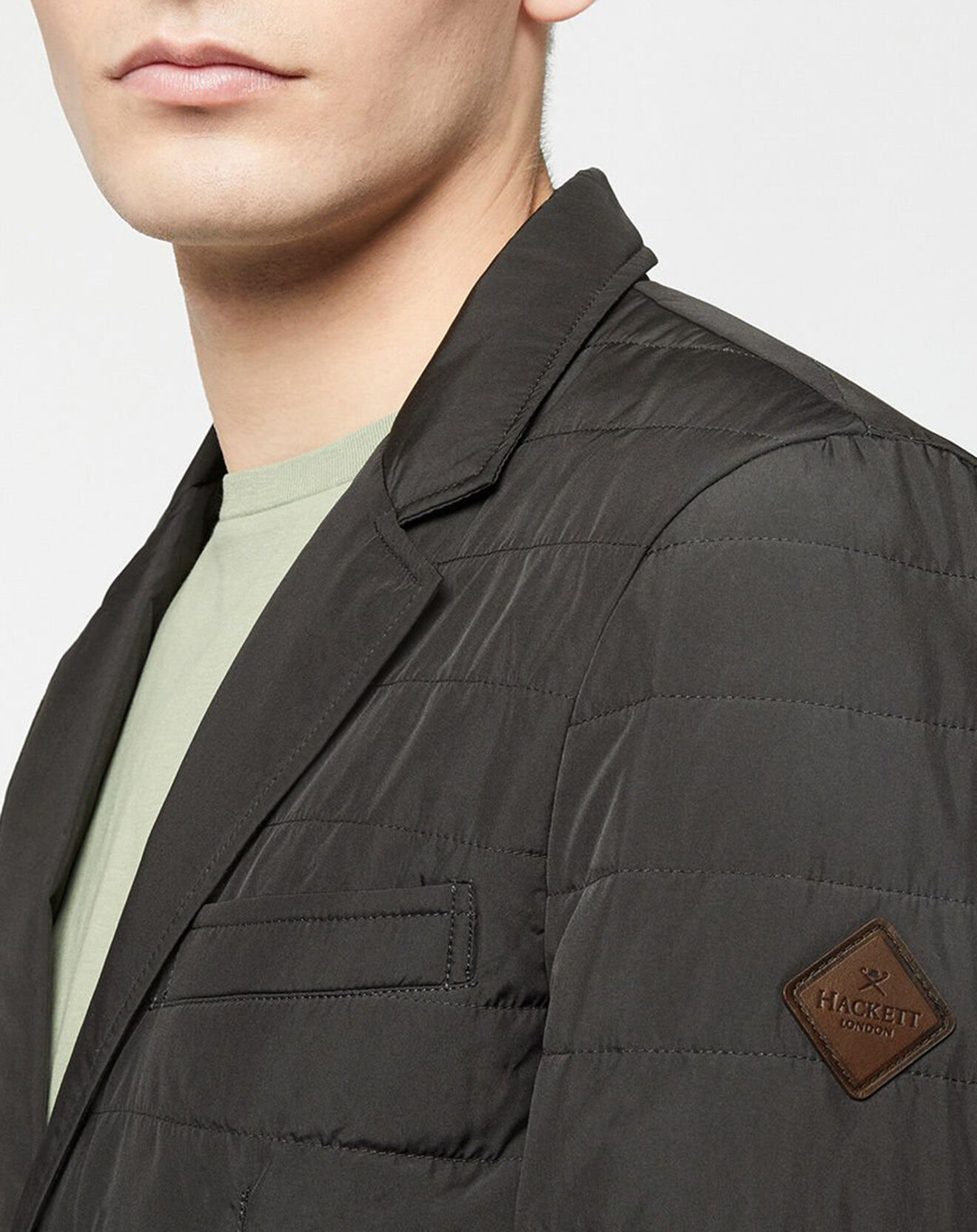 Hackett London Blazer matelassé Quilted noir