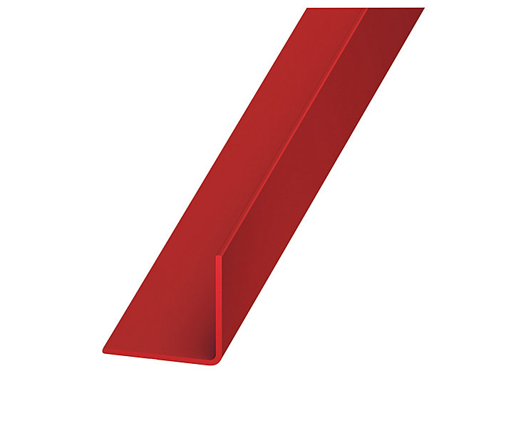 Cornière PVC rouge 20 x 20 mm, 2 m