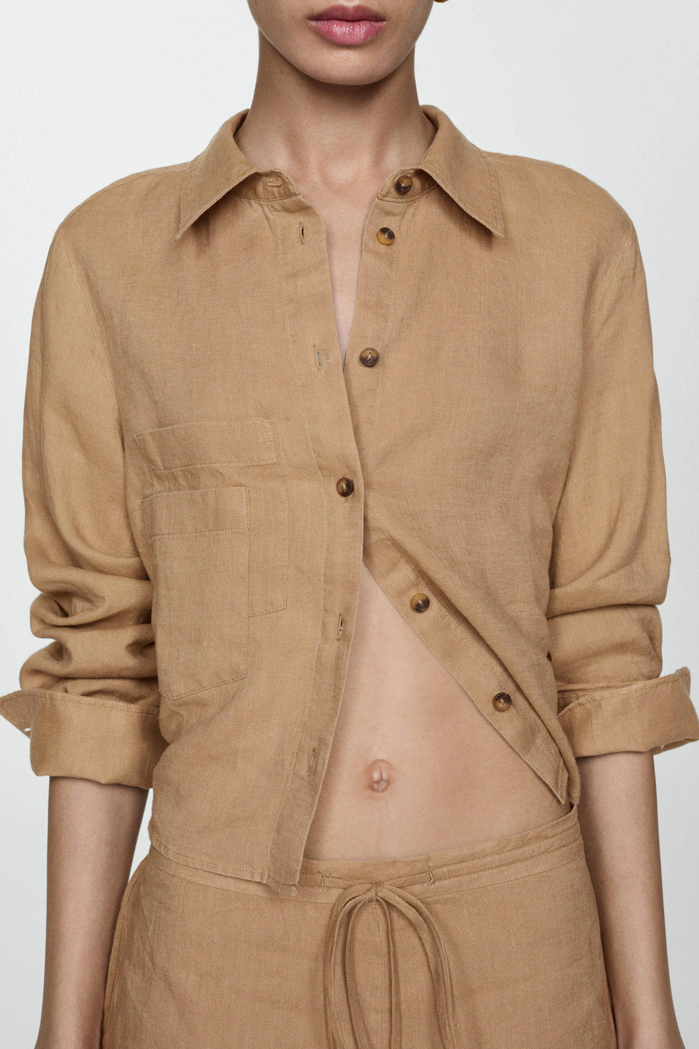 Mango blouse camel