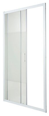 Porte de douche coulissante Cooke & Lewis Onega sérigraphié 120 cm