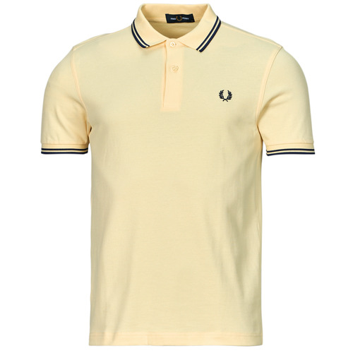 Fred Perry - TWIN TIPPED FRED PERRY SHIRT - Jaune / Marine