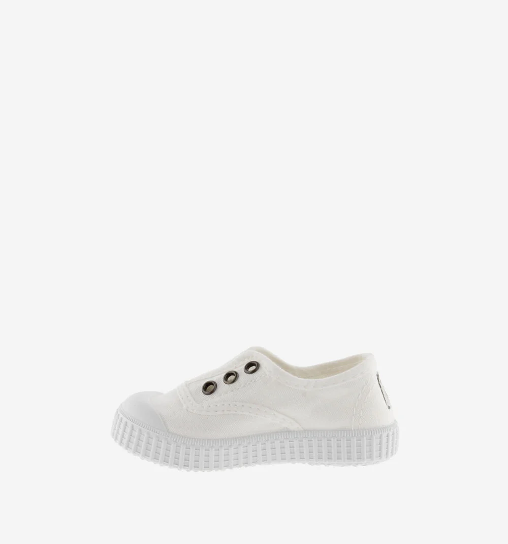 1915 INGLESA TENNIS TOILE DREC® ÉLASTIQUE Baskets en toile avec élastique pour enfant BLANCO
