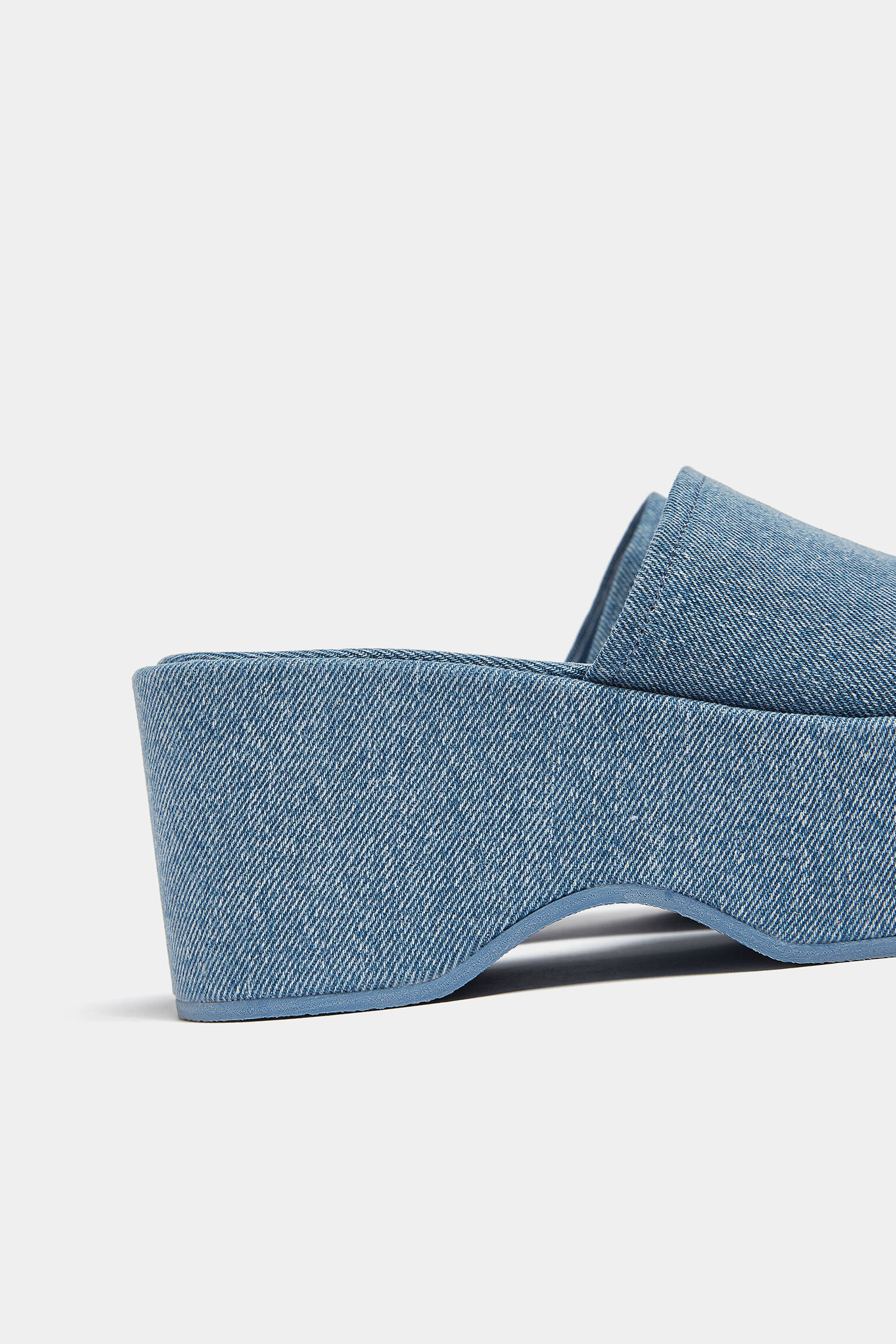 Sapato plataforma em jeans - Jeans