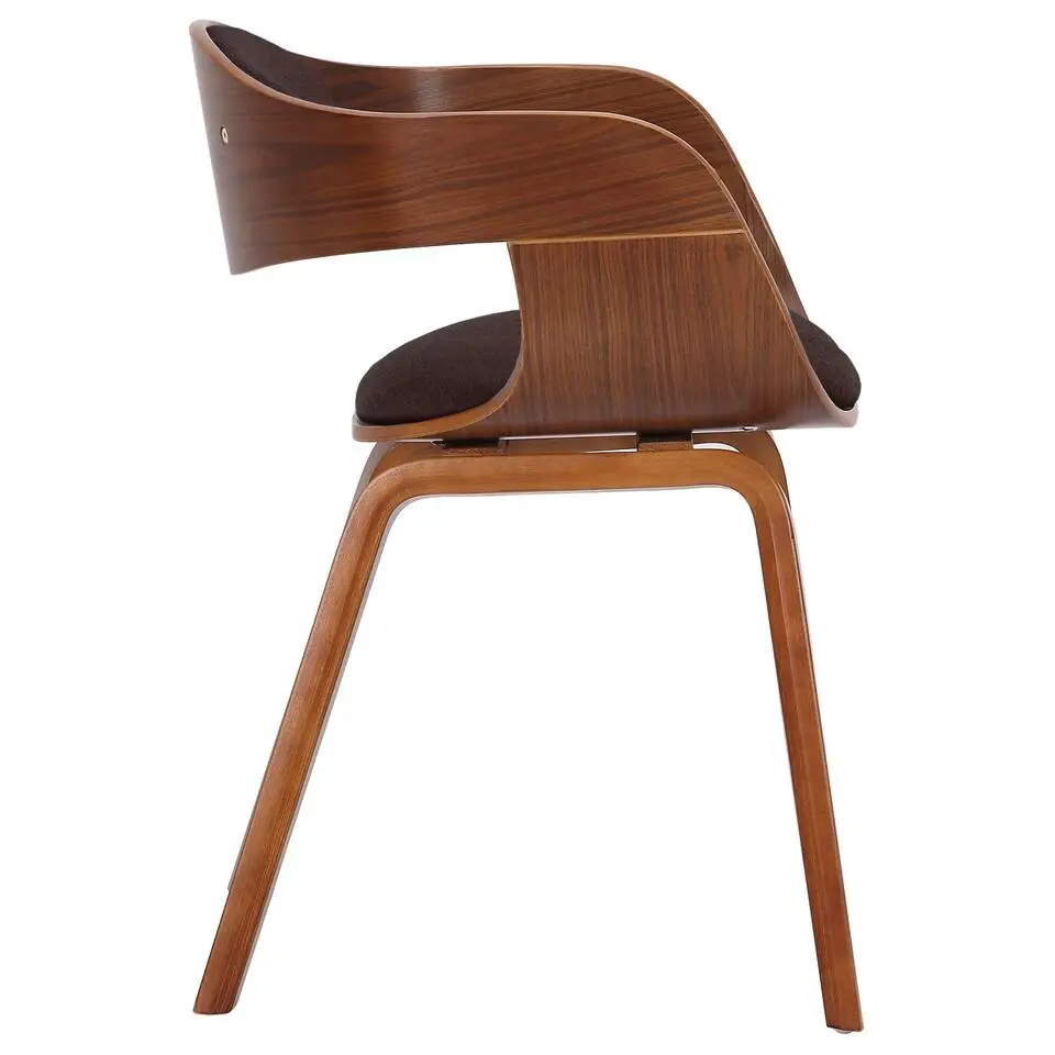 CLP Eetkamerstoel Kingston Stoff walnoot Frame - Stof - walnoot/bruin
