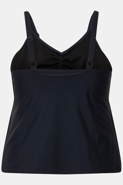 Bellieva-Tankini, Streifen, ohne Softcups, breiter Bund