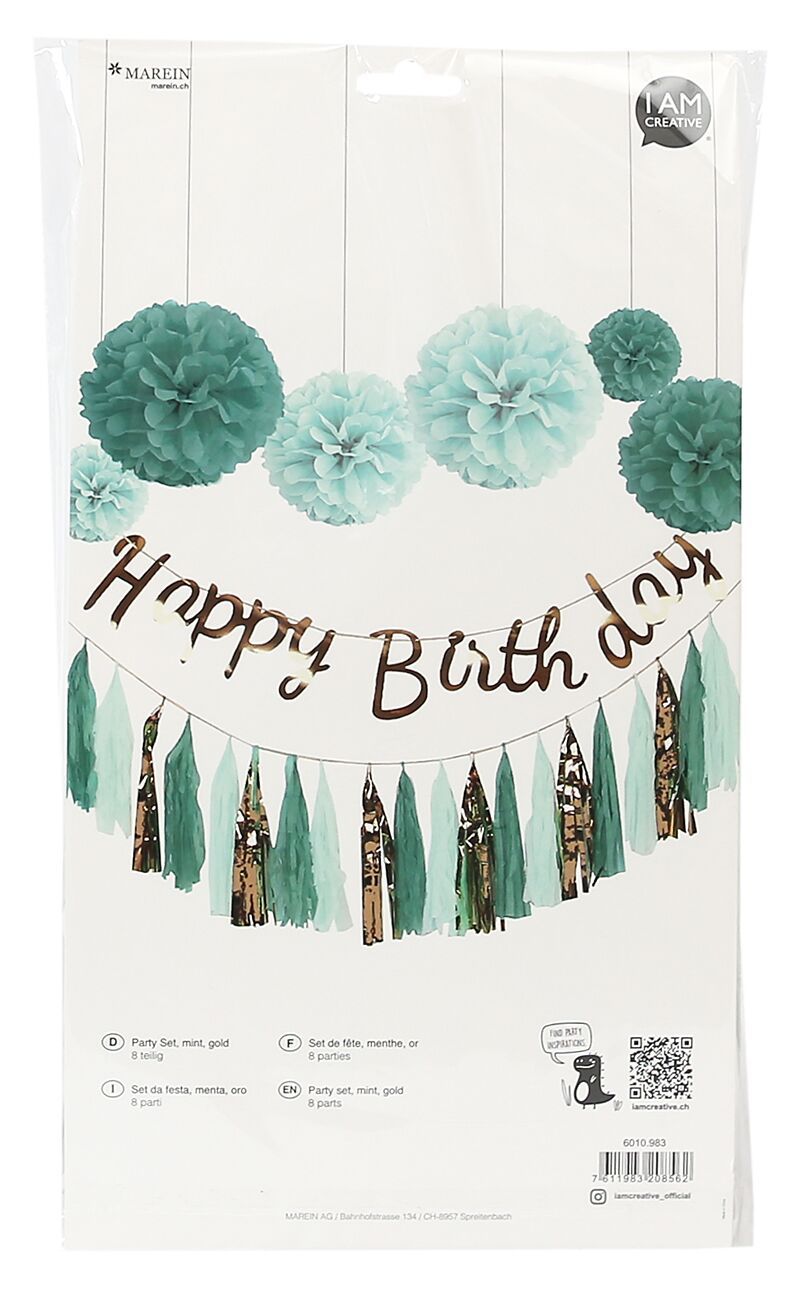 JACKY Party Set - Gold, Mint