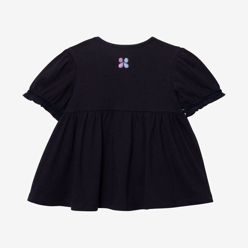 T-shirt bébé fille manches ballon bleu Catimini Bleu