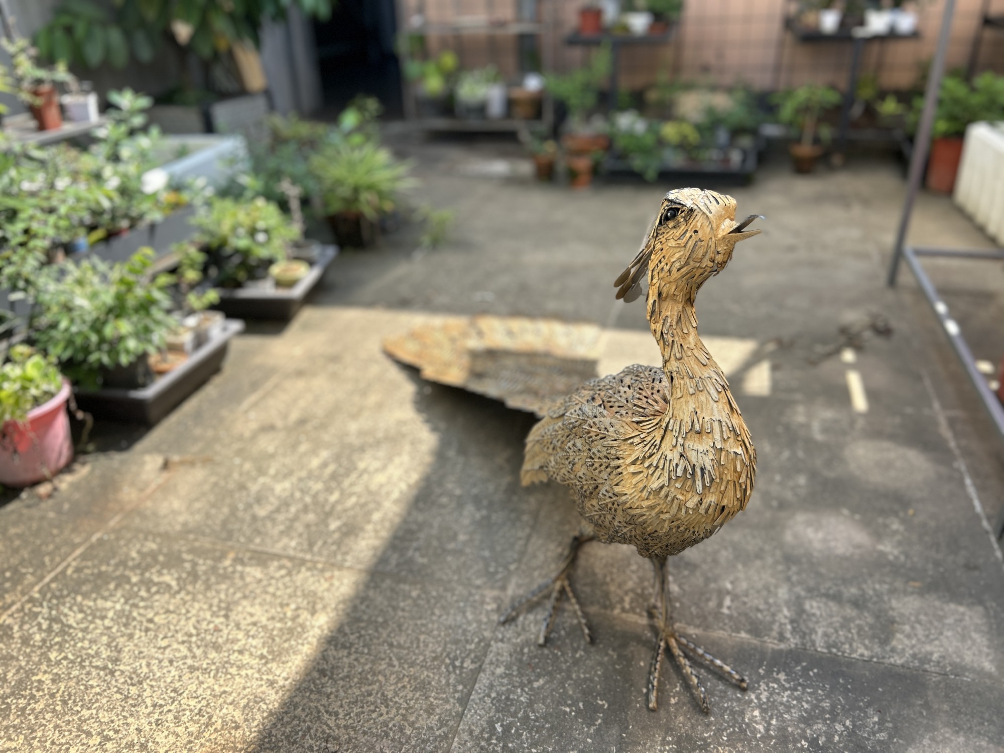 Metall-Skulptur 'Pfau', B 114 cm, T 50 cm, H 53 cm günstig bestellen