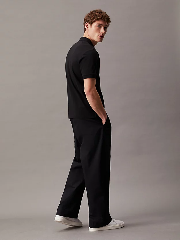 Camisa polo slim em tecido termotécnico