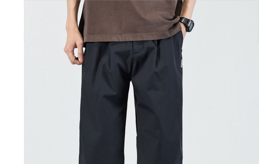 Nataro - Halfhoge effen rechte broek