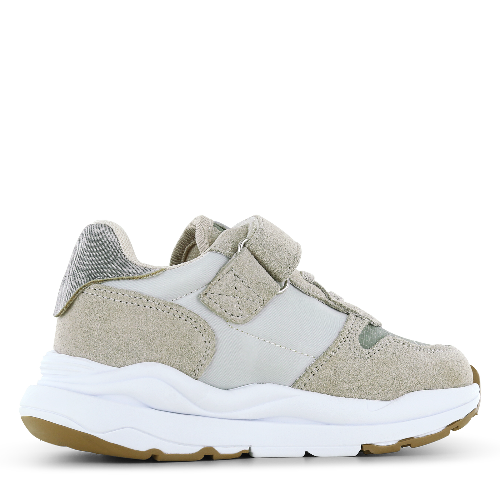 Shoesme groen-beige sneaker Microleer | Jongens schoenen
