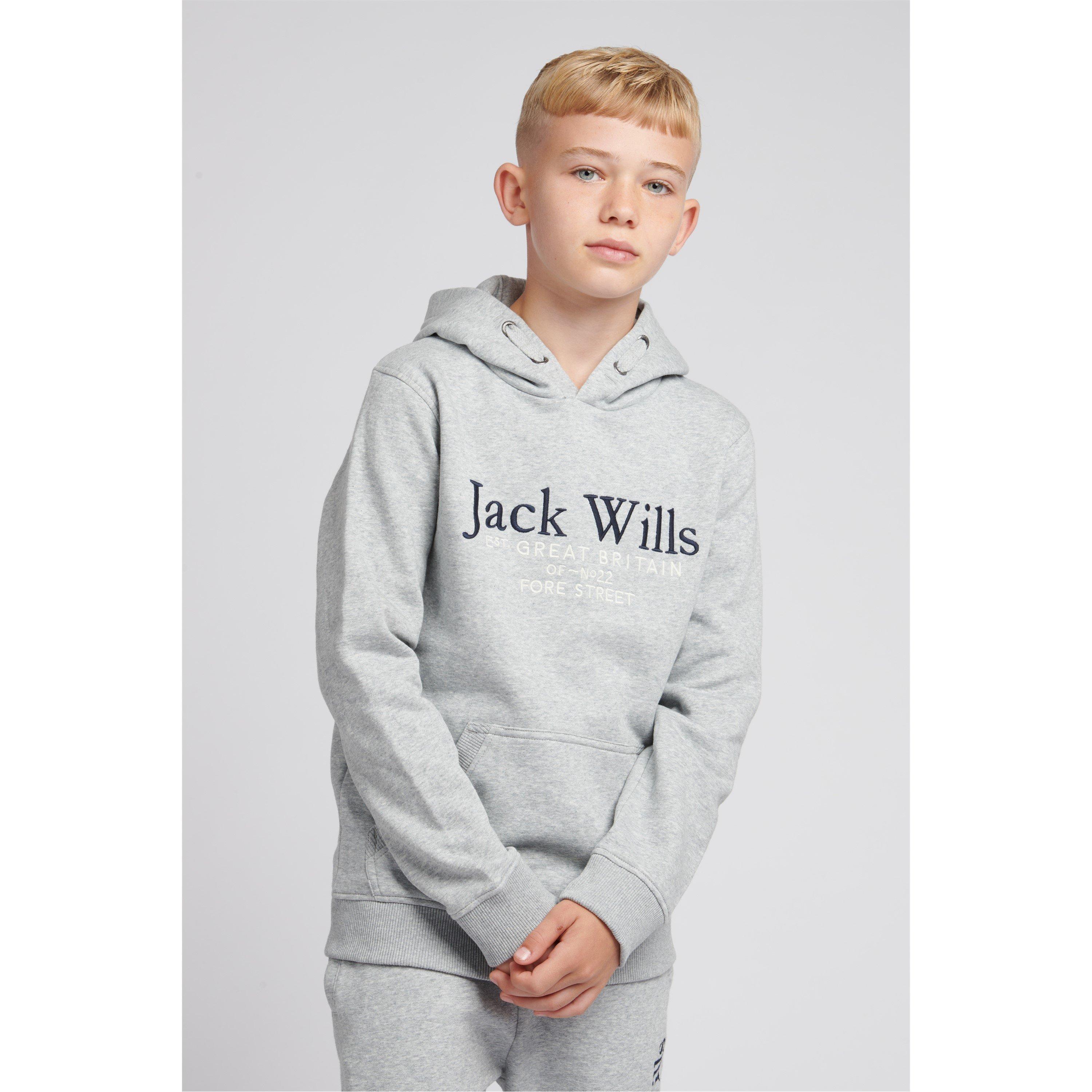 Jack Wills Kids Batsford Script Logo Hoodie
