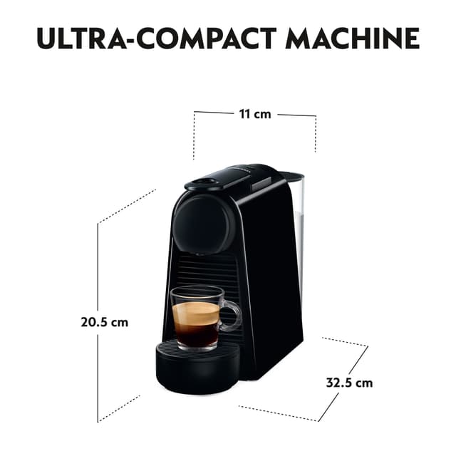 NESPRESSO® Essenza Mini-kaffemaskine fra DeLonghi, Sort