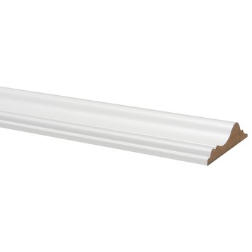 Decorlijst MDF wit folie 18x68 mm 260 cm