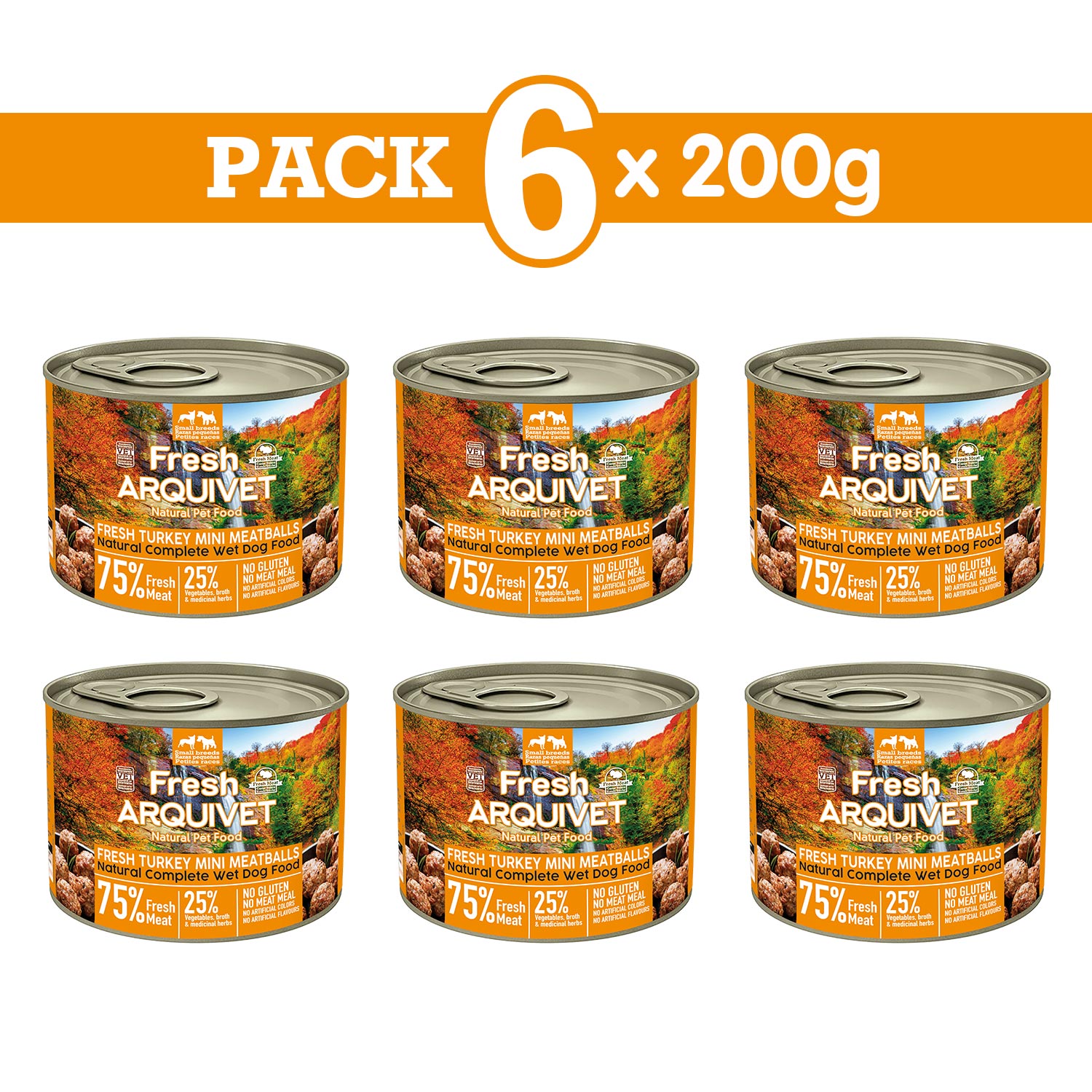 Almôndegas de peru frescas mini da Arquivet, 200g