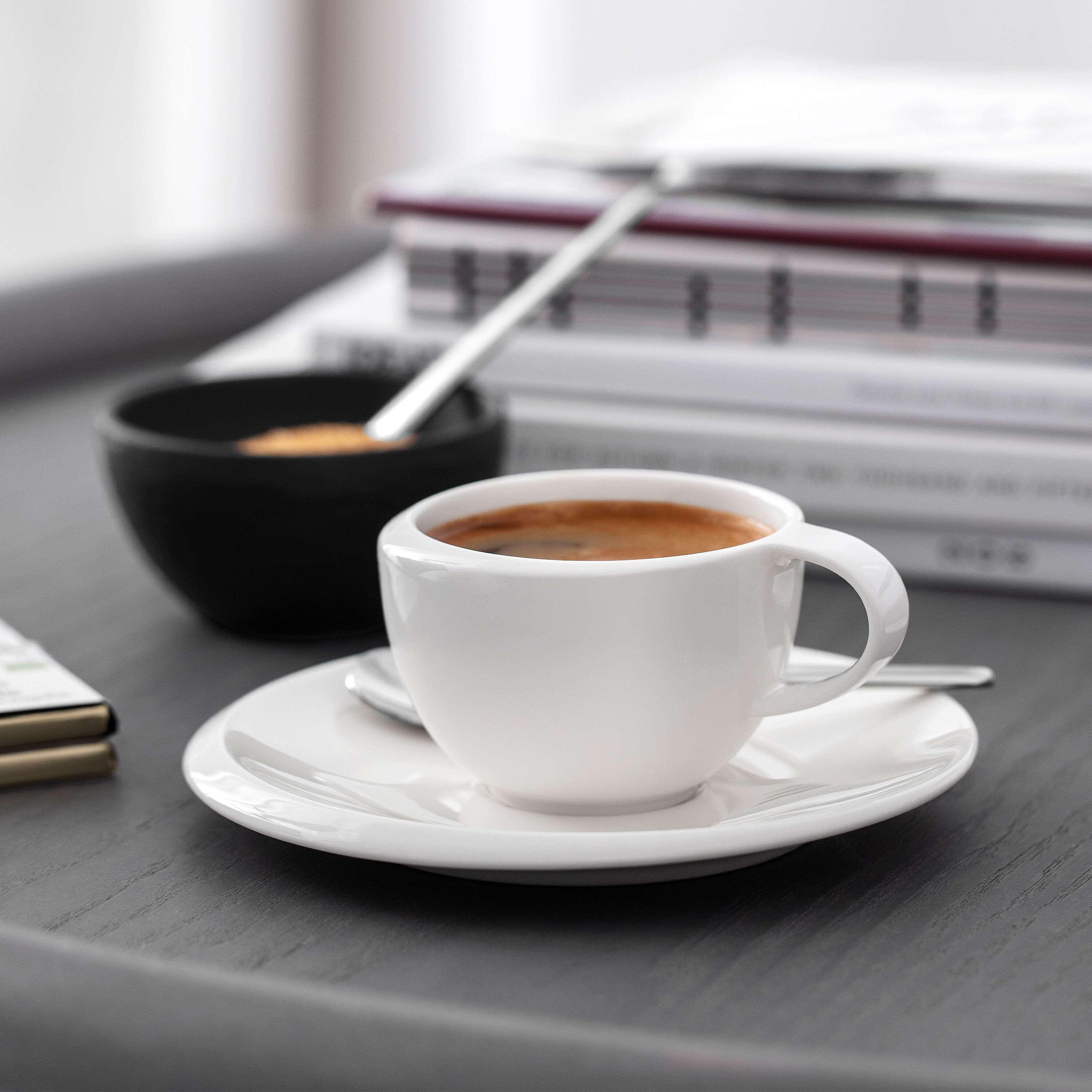 NewMoon Espresso cup White, 1.7 oz, Premium Porcelain