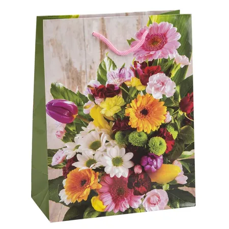 Idena Geschenktasche Flower 35 x 25 x 8cm, sortiert