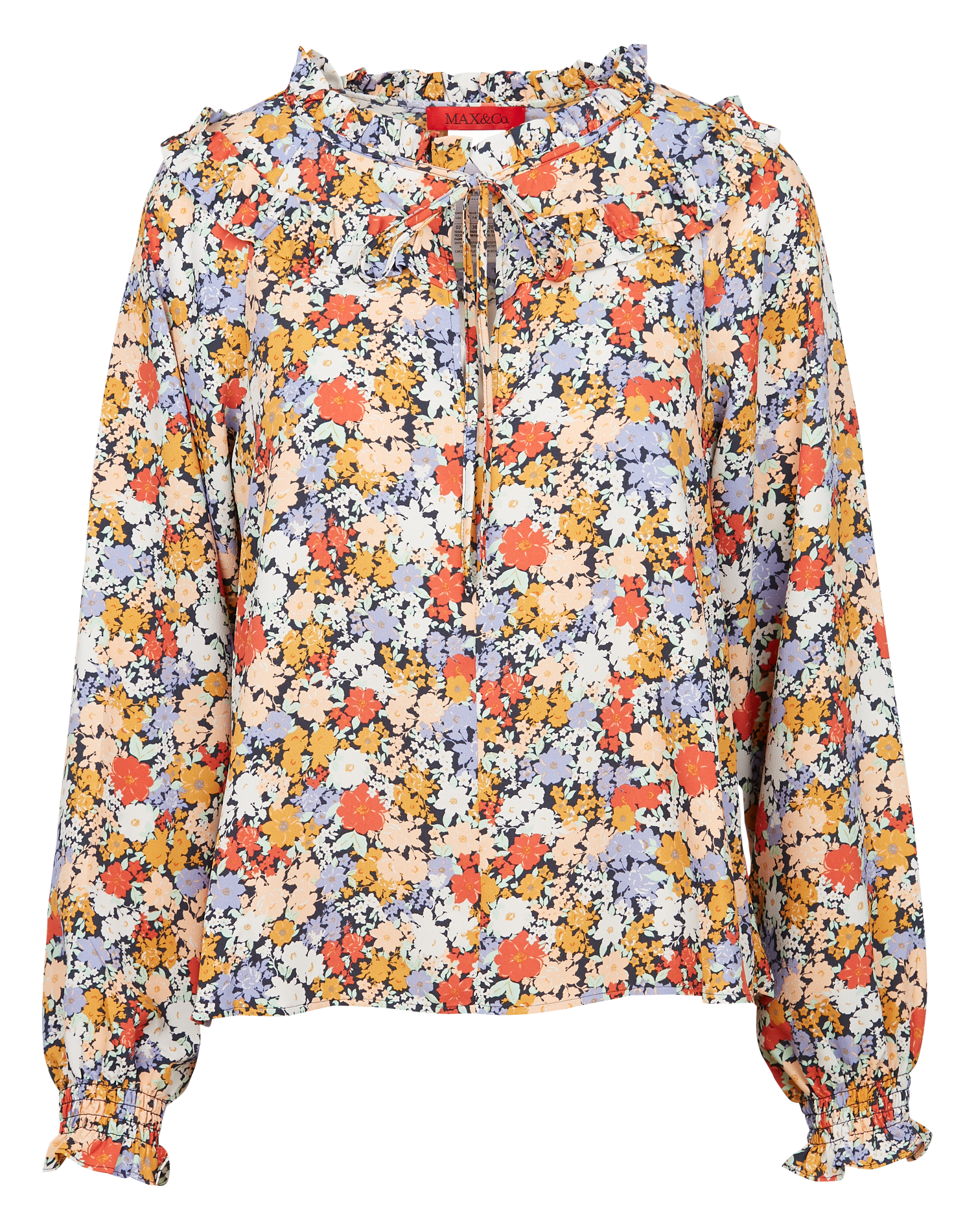 BISCROMA - Top col tunisien imprimé floral | Multicolore