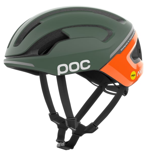 Casque vélo POC OMNE BEACON MIPS FLUORESCENT ORANGE AVIP/EPIDOTE GREEN MATT