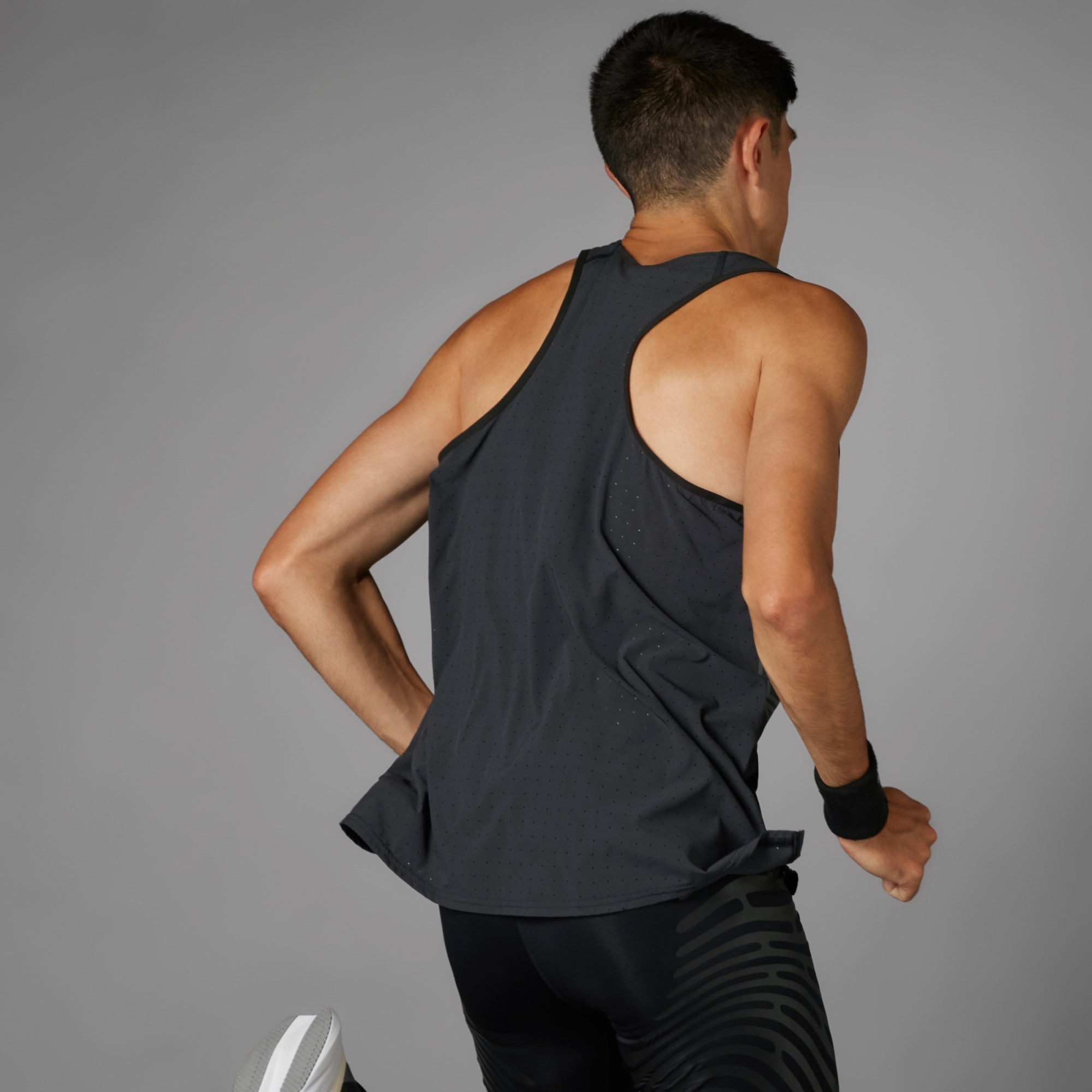 Adizero Running Singlet Herre Black