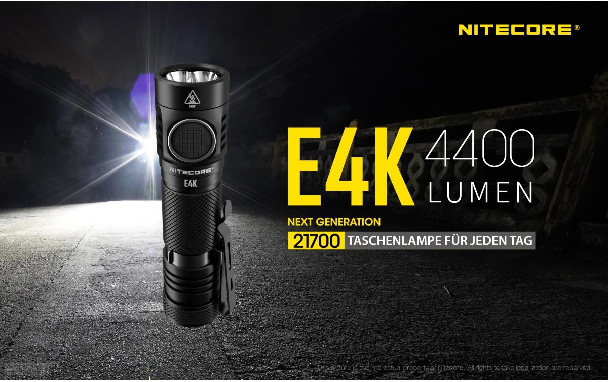 Taschenlampe E4K 4400 LumenLED-Taschenlampe
