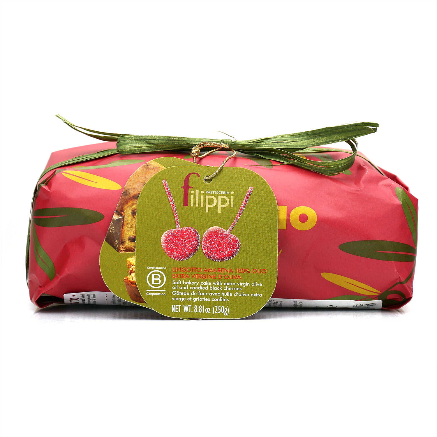 Lingot de Panettone à l'huile d'olive aux cerises Amarena