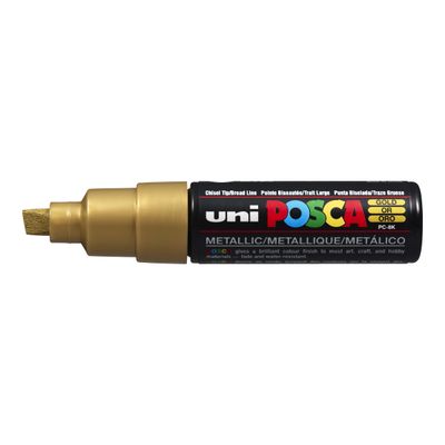 Posca - 4 Marqueurs peinture pointe large - couleurs assorties