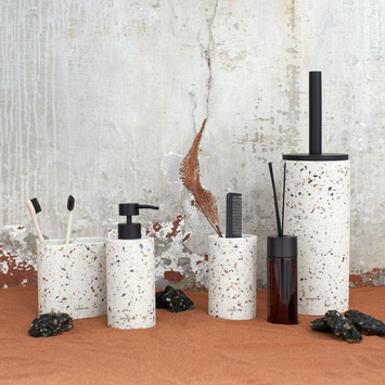 Seaslkin toiletborstelhouder Blend Terrazzo staand