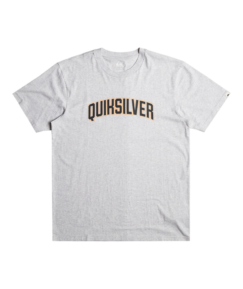 QUIKSILVER<br>Camiseta de manga curta com gola redonda e logotipo