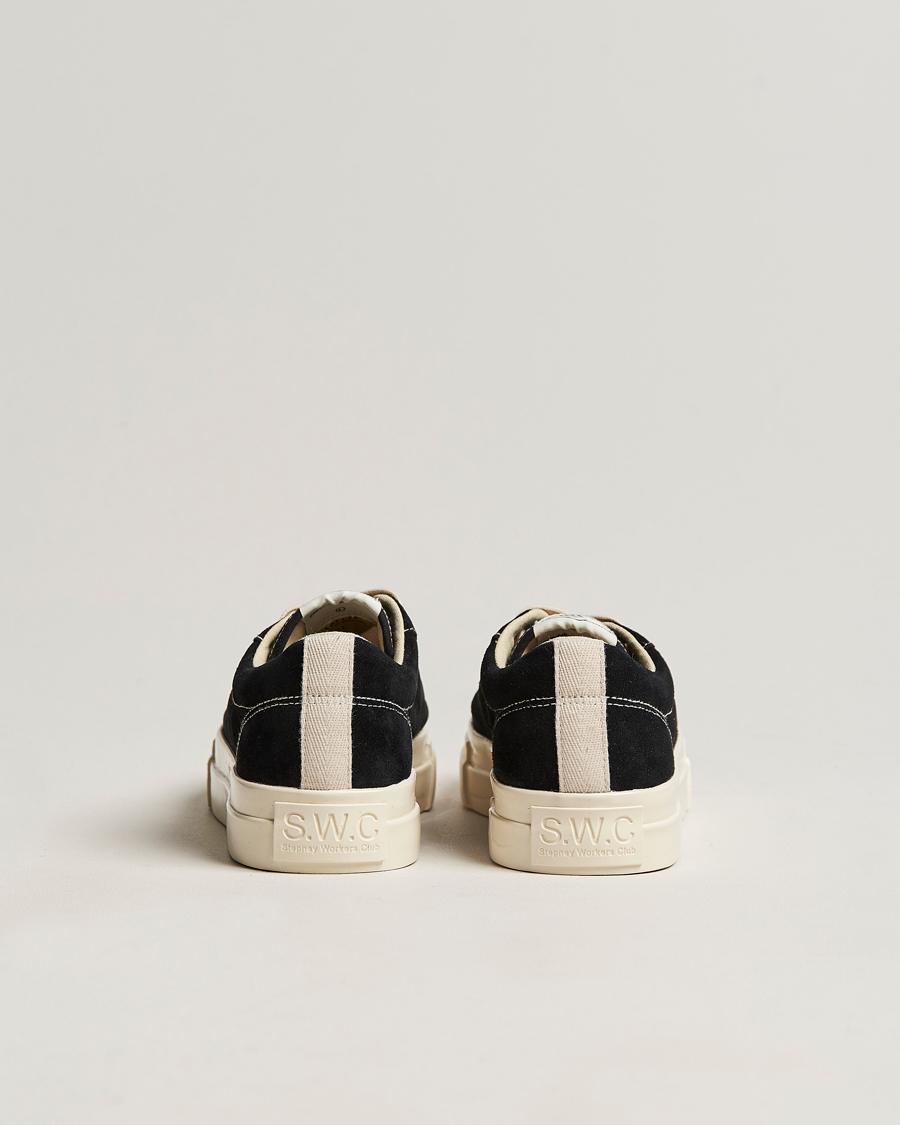 Stepney Workers Club Dellow Suede Sneaker Black/Ecru