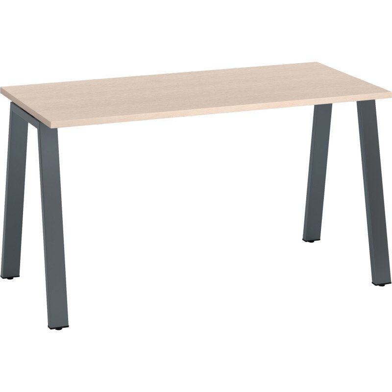 Bureau droit ECLA profondeur 60 cm piètement métal