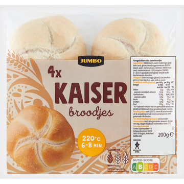 Jumbo - Kaiser Broodjes - 4 Stuks