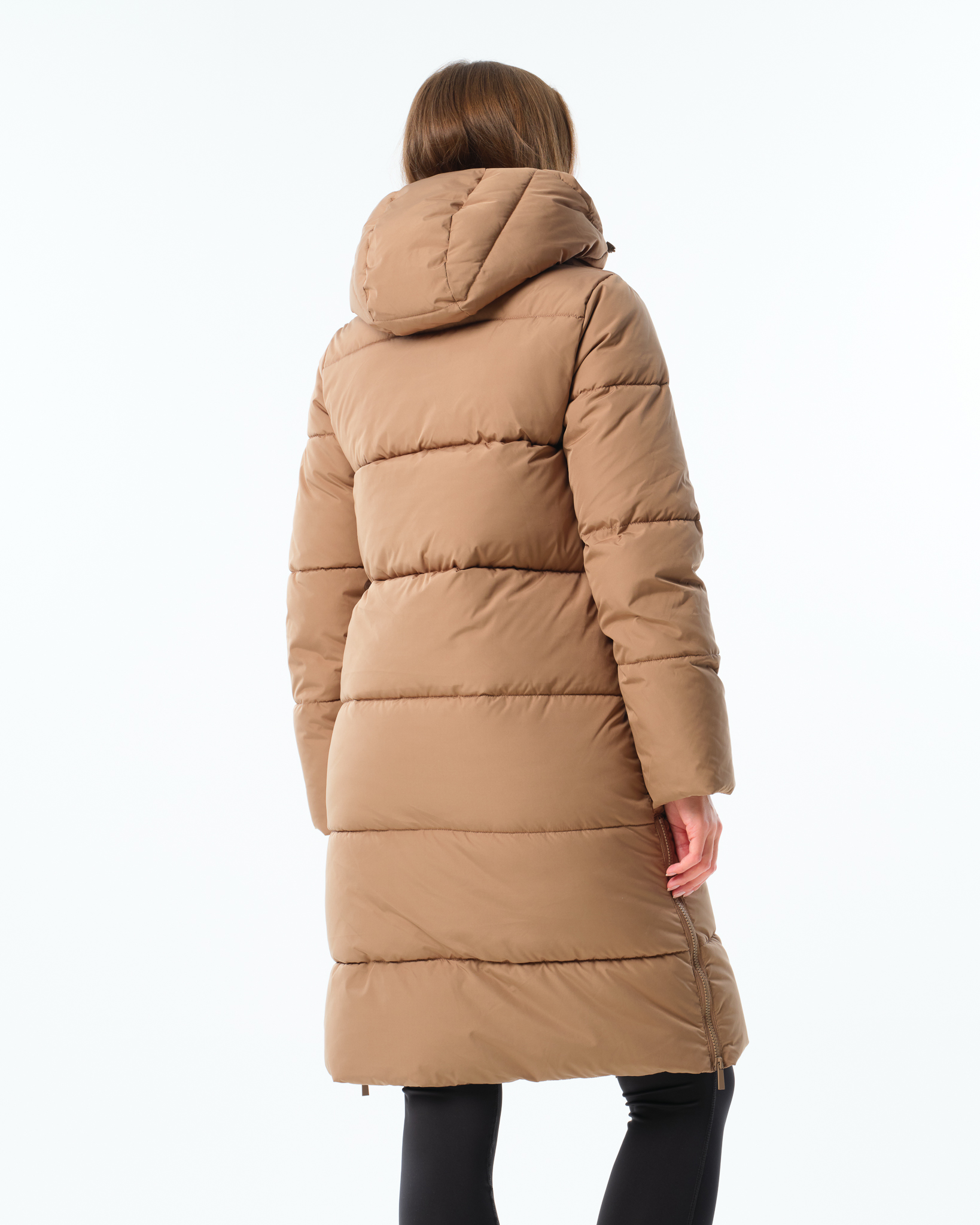 LEVITY Agnes Long Puffer Parka Mole Brown