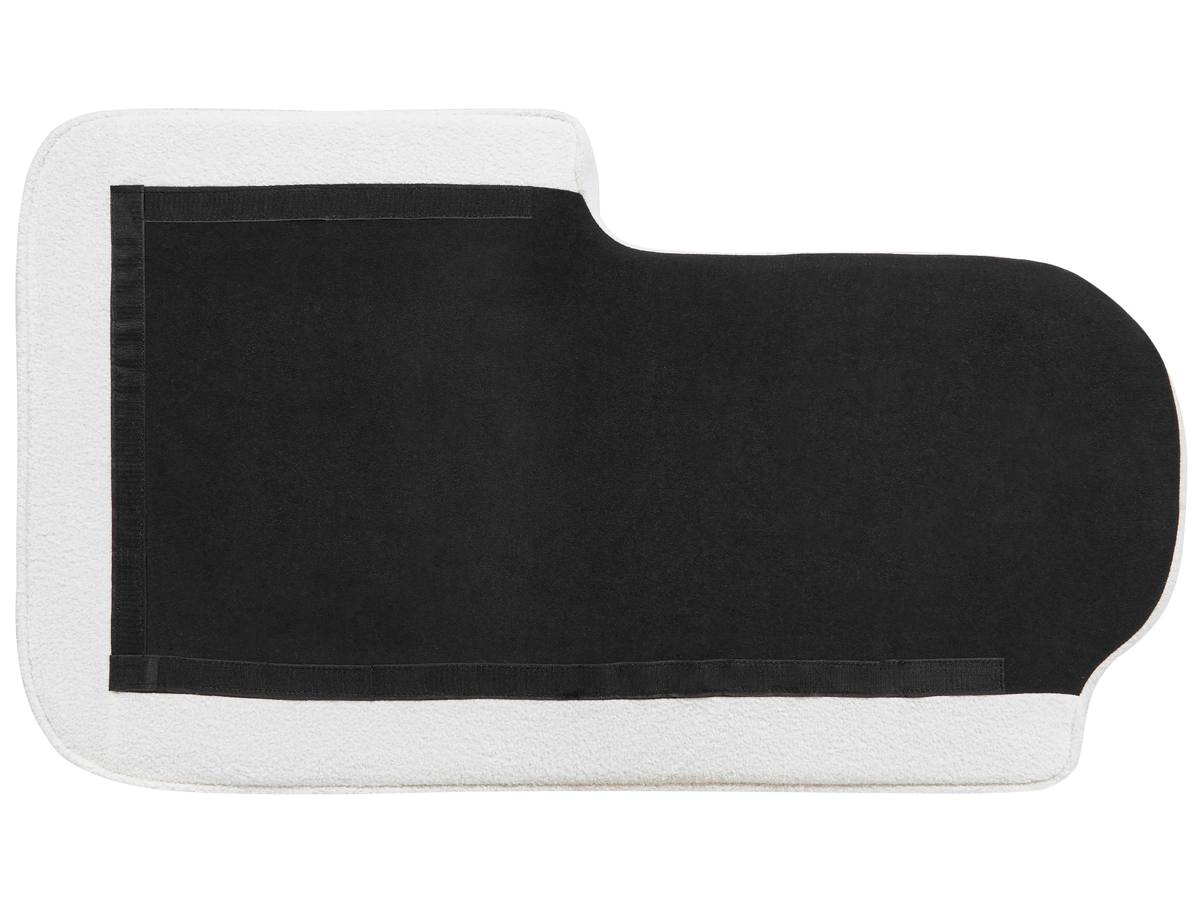 Rechtszijdige chaise longue ALLIER Bouclé Gebroken wit