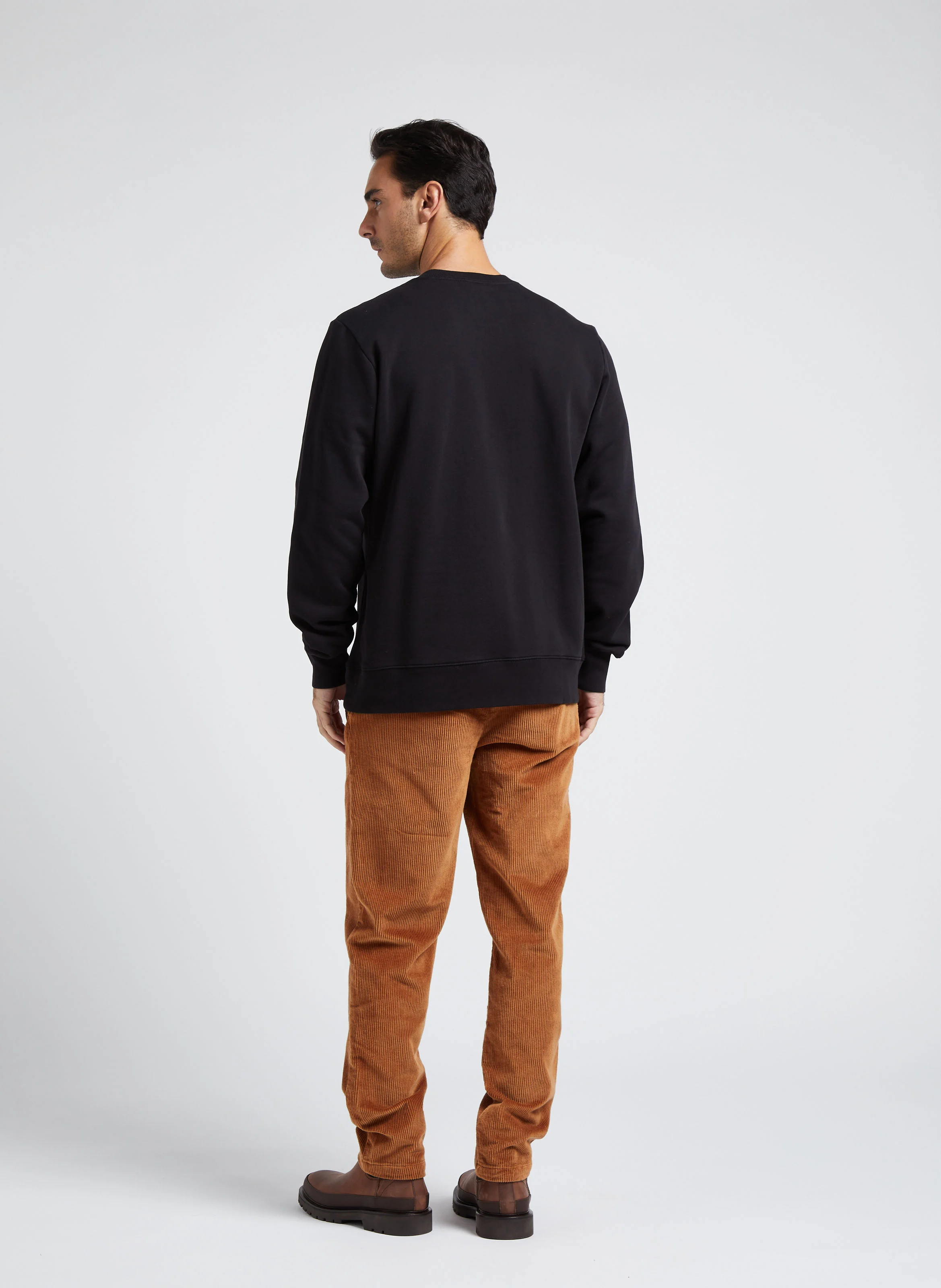 Bottines en cuir lisse | Marron