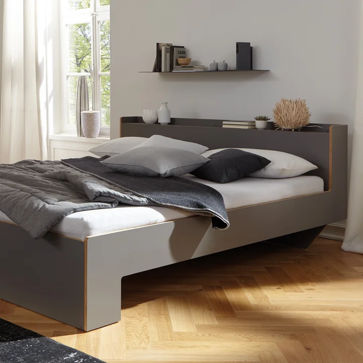 Müller Small Living - Nook Doppelbett 180x 200 cm, CPL weiss