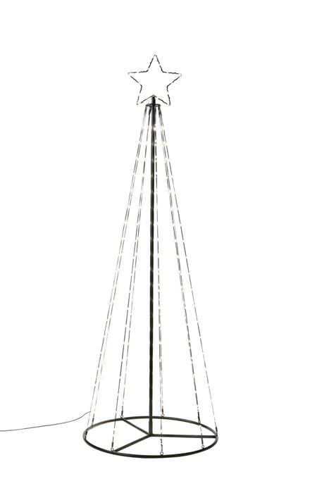 Juletræ Flex m/stjerne 192 LED H180 cm