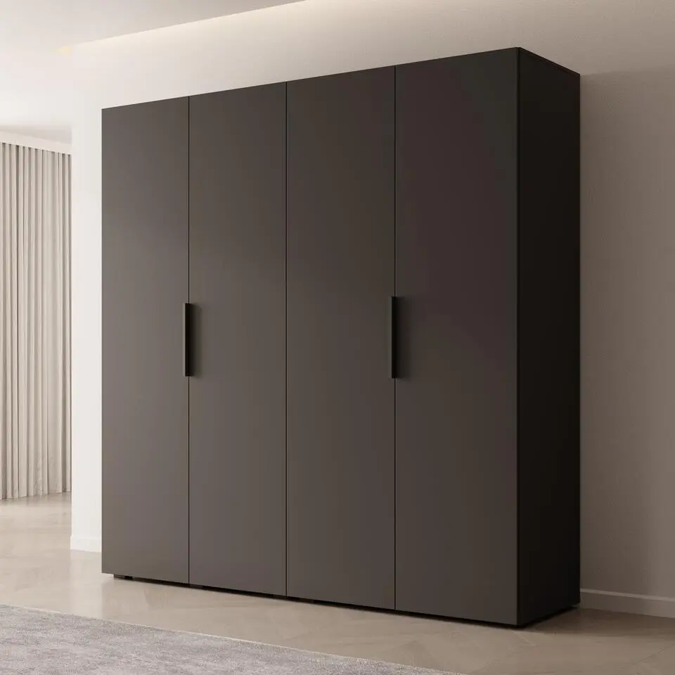 Meubella - Kledingkast Marquesa - Zwart - 200 cm