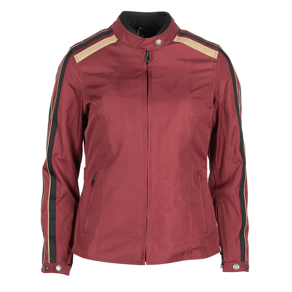 Helstons - Blouson femme Jade Tissu Technique Bordeaux / Noir