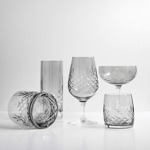Frederik Bagger Crispy Aqua 2-pak Glas, Dark Grey, 23 cl