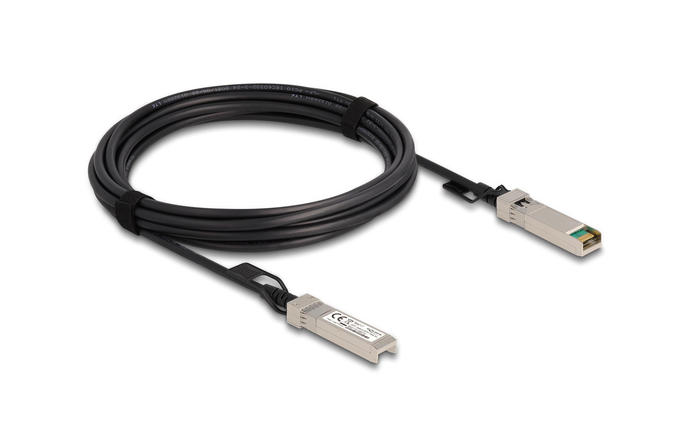 Direct Attach Kabel SFP+/SFP+ 5 mDelock Kabel Twinax SFP+ Stecker zu SFP+ Stecker 5 m
