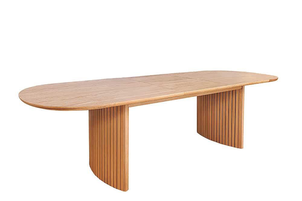 Ausziehbarer Esstisch VALHALLA WOOD 220-280cm natur Eichenholz