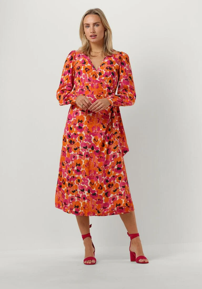 FABIENNE CHAPOT roze fabienne chapot midi jurk nia dress