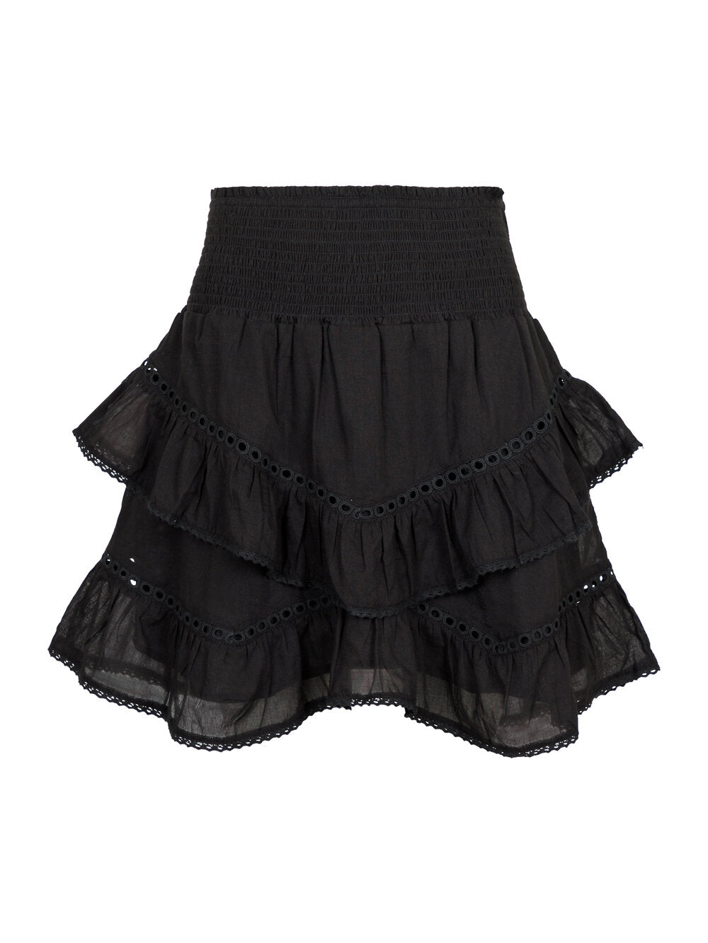 Neo Noir  Ricki S Voile nederdel - sort